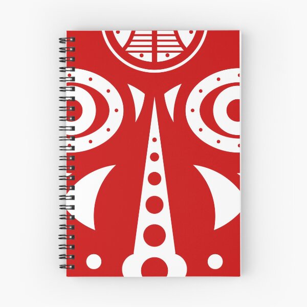 Item preview, masques africains on red designed and sold by TM Selvam.