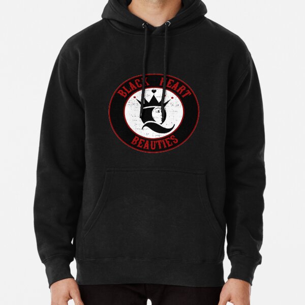 Jersey Shore Roller Girls - Black Heart Beauties Hoodie Pullover Hoodie