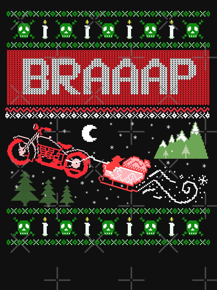 Biker ugly christmas outlet sweater