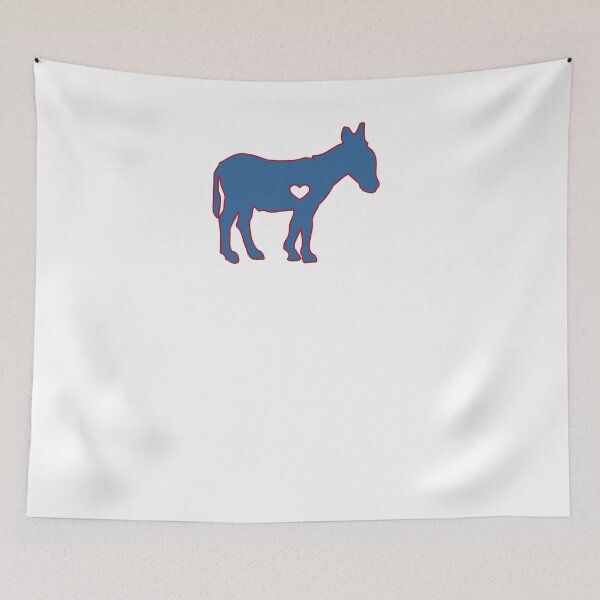 Item preview, I Love Donkey Rider Jackass Mule Funny Democrat Jockey Blue Red Clean designed and sold by KNUXX Shop.