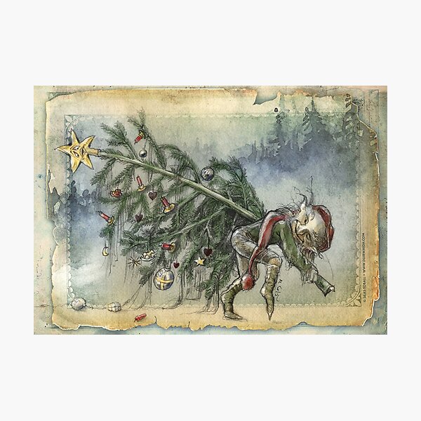 Stealing Christmas Photographic Print