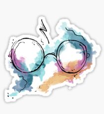 Glasses and Scar Sticker