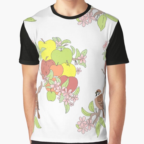 Apple And Sparrow Graphic T-Shirt