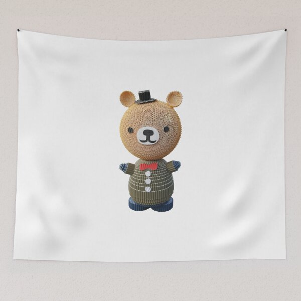 Item preview, The bear with hat designed and sold by CrazyPaperCraft.