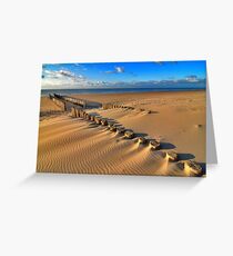 Golden RedBubble Beach..... Greeting Card