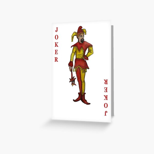 The JOKER Playing Card Greeting Card