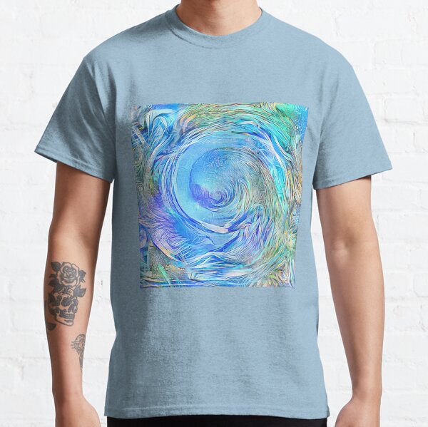 Abstract Waterfall Wave Vortex Classic T-Shirt