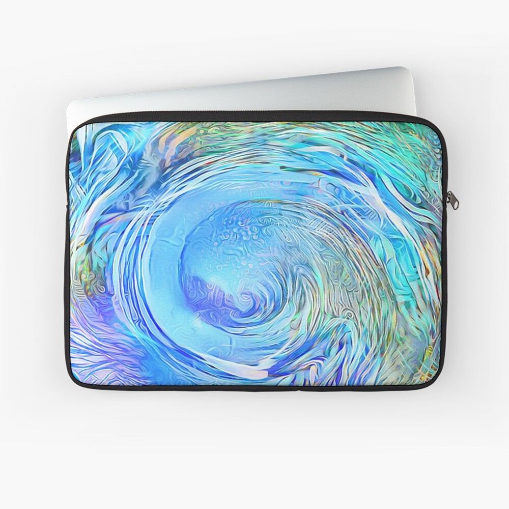 Abstract Waterfall Wave Vortex Laptop Sleeve