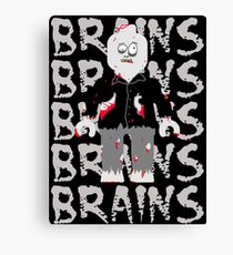 BRAINS BRAINS BRAINS BRAINS BRAINS Canvas Print