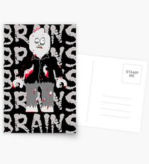 BRAINS BRAINS BRAINS BRAINS BRAINS Postcards