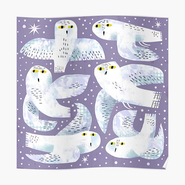 Snowy Owls Poster