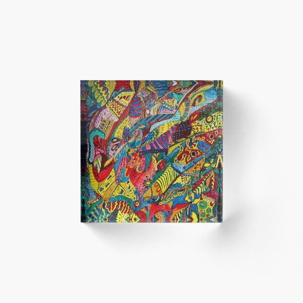 Amazing Squiggle Acrylic Block