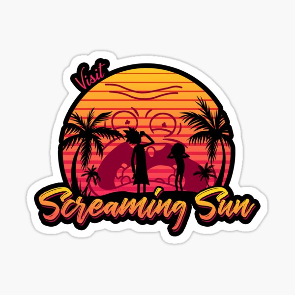 Visit Screaming Sun Sticker