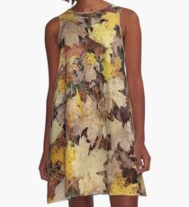 Autumn Leaves 8 A-Line Dress