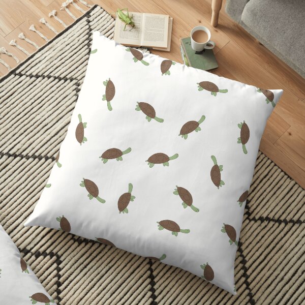 Cute happy turtle/tortoise pattern Floor Pillow