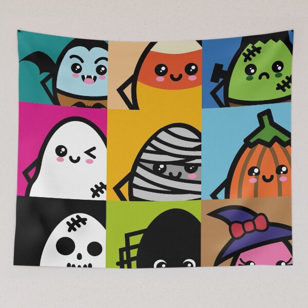 Item preview, Kawaii Creepy Eggs Groupies designed and sold by BirdAtWork.