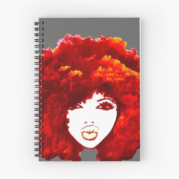 Item preview, Natural Hair Autumn Fire Red Curly Hair Afro  designed and sold by EllenDaisyShop.