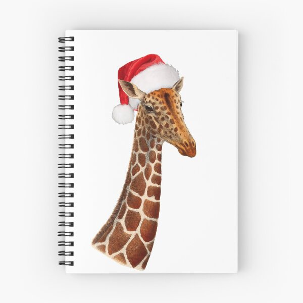 Item preview, Funny Giraffe with Christmas Santa Hat designed and sold by SafariTees.