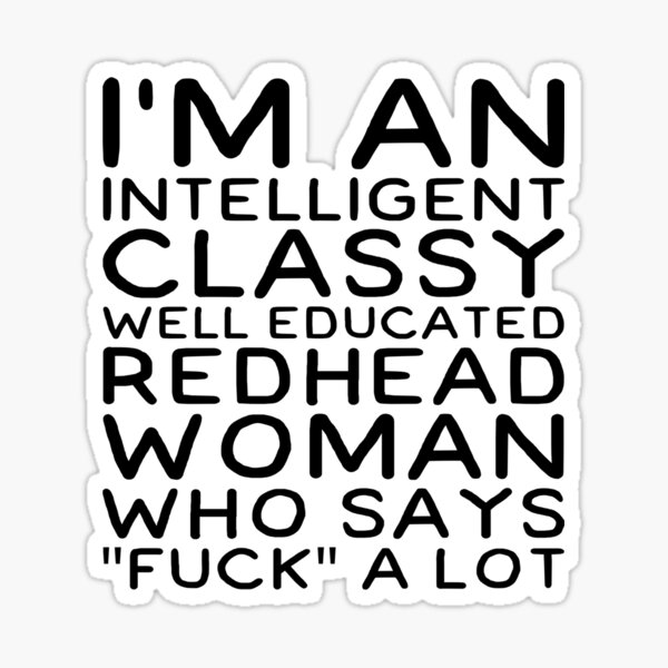 REDHEAD WOMAN Sticker