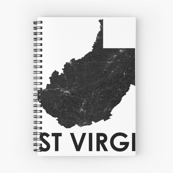 Item preview, West Virginia Street Map Art designed and sold by AmazingMapArt.