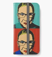 Berüchtigte RBG Pop Art iPhone Flip-Case/Hülle/Klebefolie