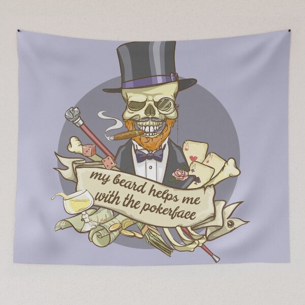 Item preview, My Beard helps me with the pokerface designed and sold by netrok.