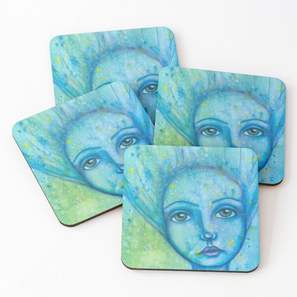 Item preview, floating dreamy mermaid designed and sold by lenaliluna.