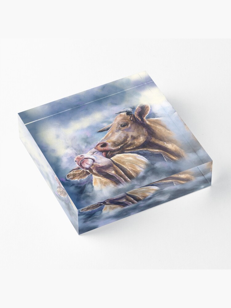 Alternate view of Cows love. Cow Romance from George Dyachenko Acrylic Block