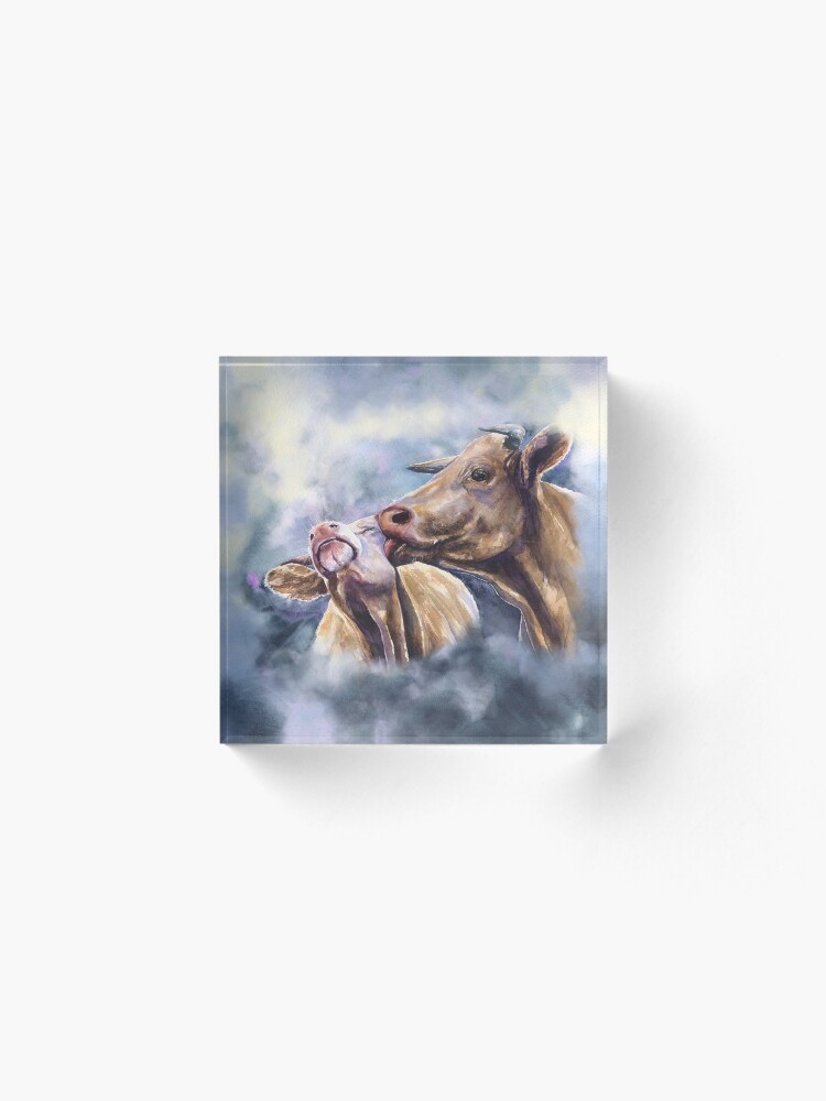 Alternate view of Cows love. Cow Romance from George Dyachenko Acrylic Block