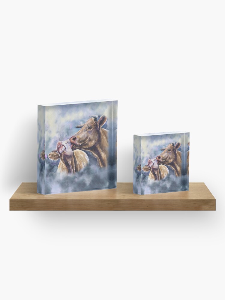 Alternate view of Cows love. Cow Romance from George Dyachenko Acrylic Block
