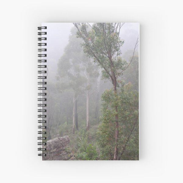 Blue Mountains NSW Australia - Foggy Landscape Spiral Notebook