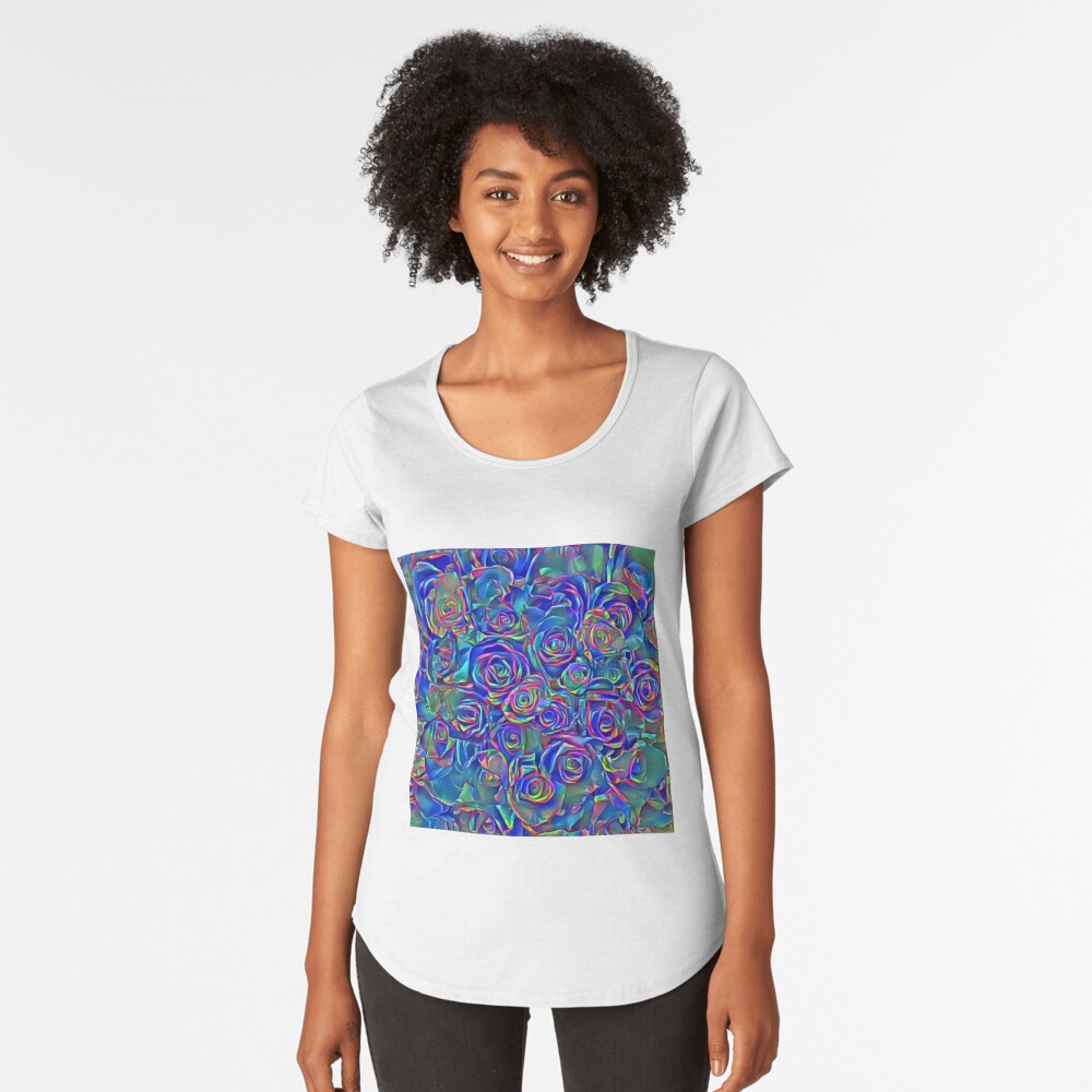 Roses of cosmic lights Premium Scoop T-Shirt