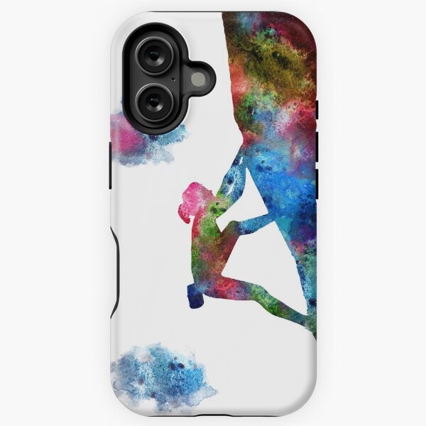 Item preview, Rock climbing extreme sport woman, climbing woman, climber designed and sold by Rosaliartbook.