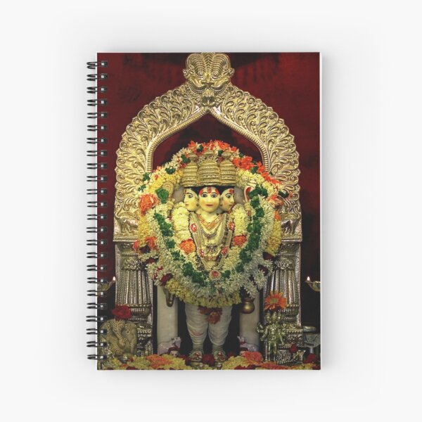 The Deities of India - Lord Dattatreya Spiral Notebook