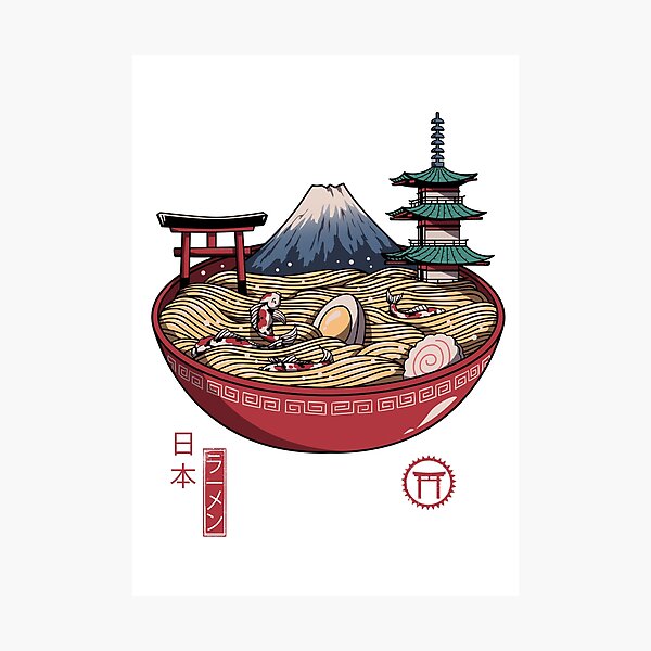 A Japanese Ramen Photographic Print