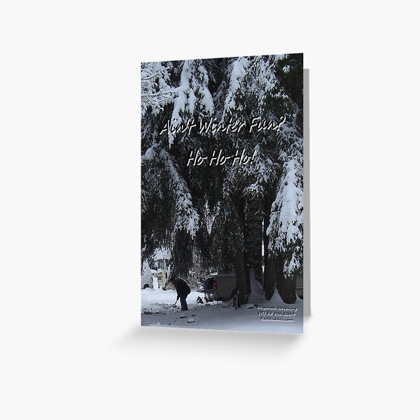 DECEMBER in the NORTHERN HEMISPHERE Greeting Card