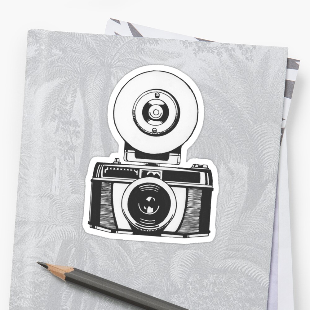 "Camera" Sticker by danielrafalski Redbubble