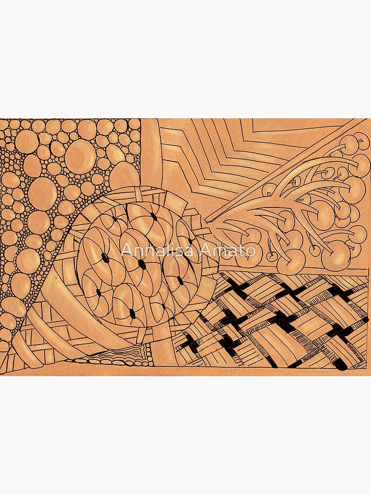 Zentangle cone by annalisaamato