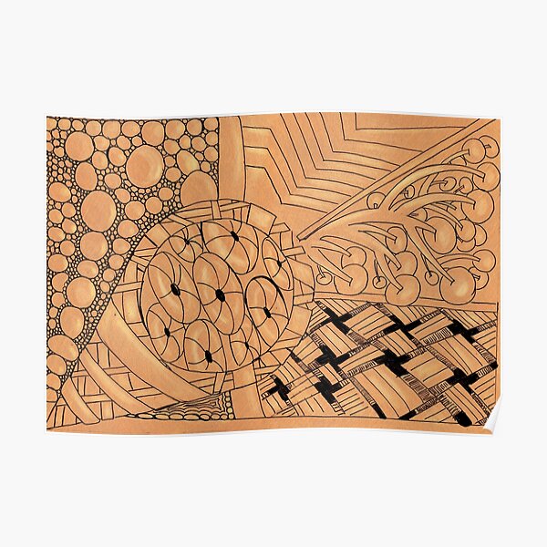 Zentangle cone Poster