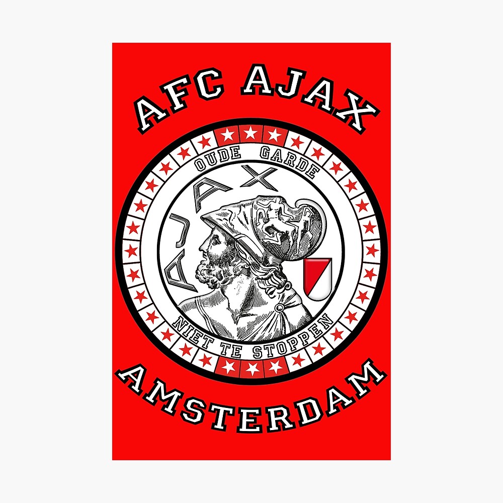 Ajax Amsterdam Stars Poster By District020 Redbubble