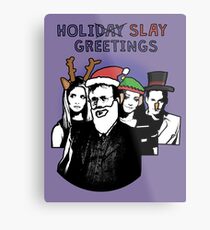 Holi-SLAY Greetings - BtVS Metal Print