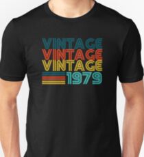 Vintage 1979 Old School 40th Birthday Unisex T-Shirt