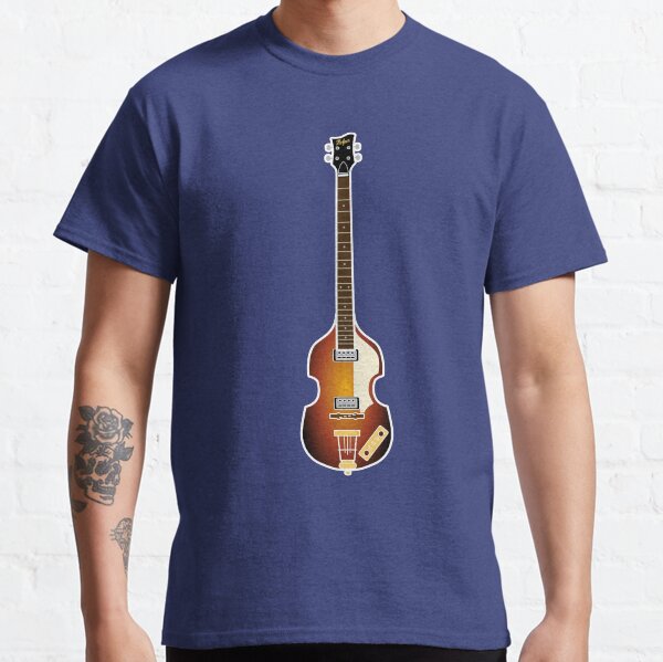 MUSICAL INSTRUMENTS SILHOUETTES - HOFNER BASS Classic T-Shirt