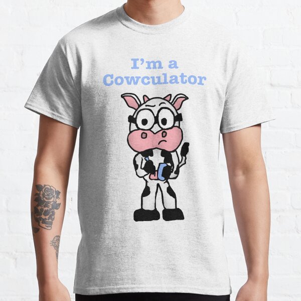 Cowculator doing math Classic T-Shirt