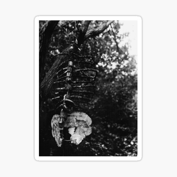 Bleak Wooden Skeleton Sticker