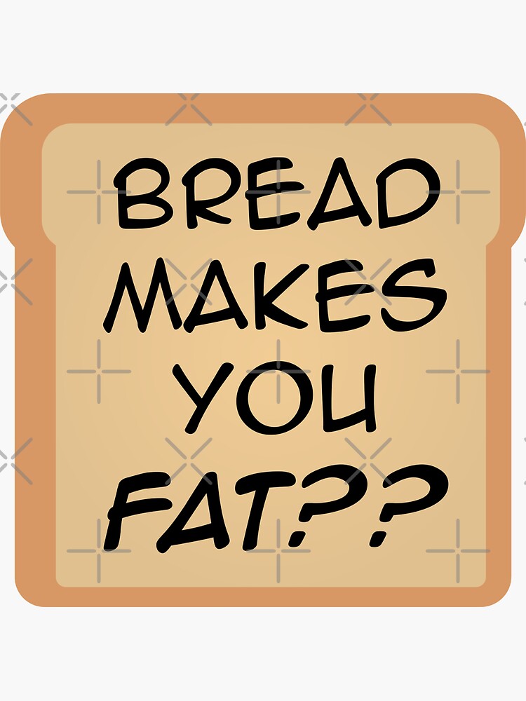 "Bread Makes You Fat?? Scott Pilgrim sticker" Sticker by DaniiAnn Redbubble