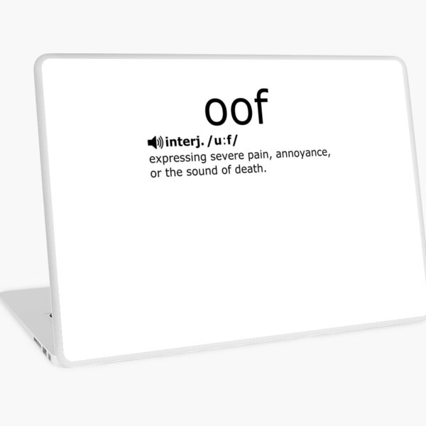 Roblox Death Laptop Skins Redbubble - roblox death sound how to pronounce oof