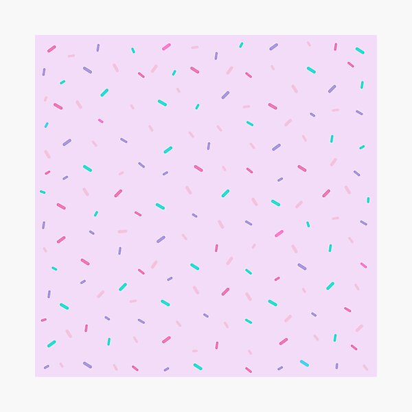 Pastel sprinkle colorful on pink background - Pastel love