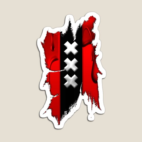 Flag of Amsterdam Magnet