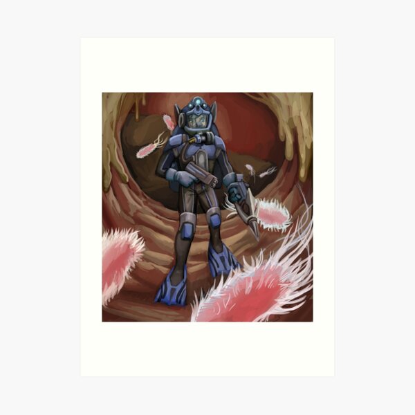 battling bacteria Art Print